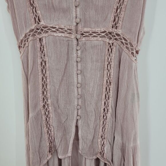 Vici dusty rose boho dress - Picture 8 of 9
